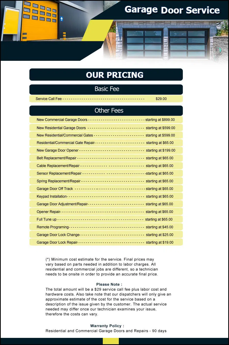 Garage Door And Opener Repairs Bridgewater, NJ 908-543-4017